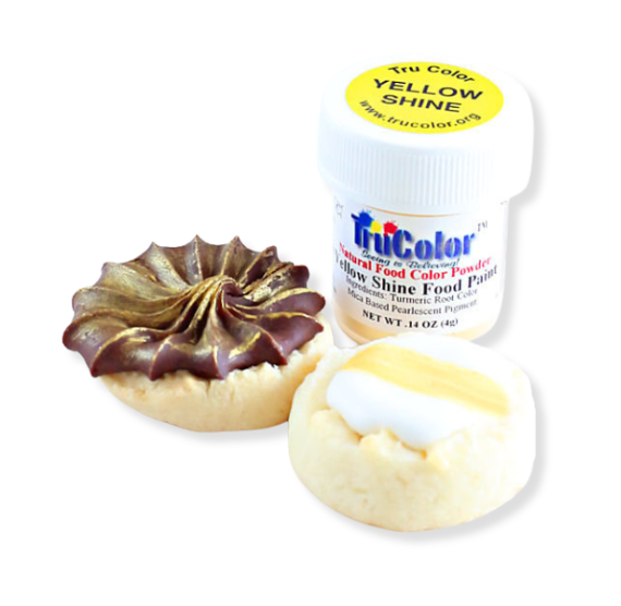 TruColor Yellow Shine Food Paint Powder | www.sprinklebeesweet.com