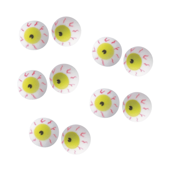 Scary Eyeball Sugar Toppers
