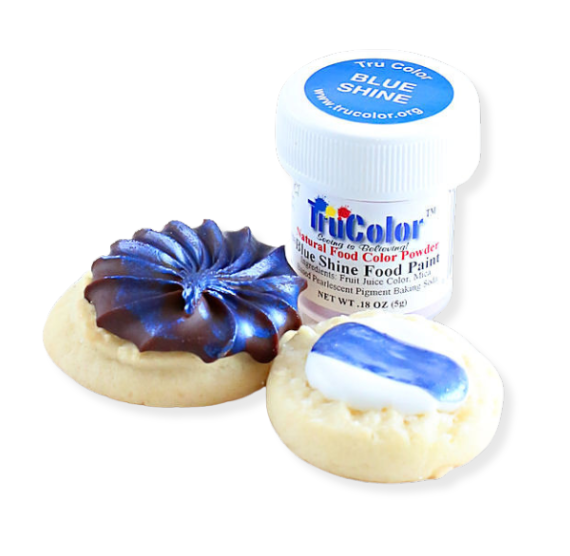 TruColor Blue Shine Food Paint Powder | www.sprinklebeesweet.com