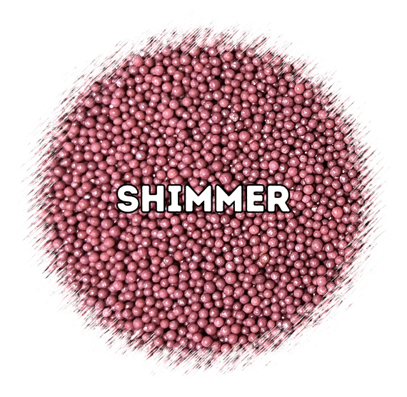 Shimmer Deep Mauve Nonpareils | www.sprinklebeesweet.com