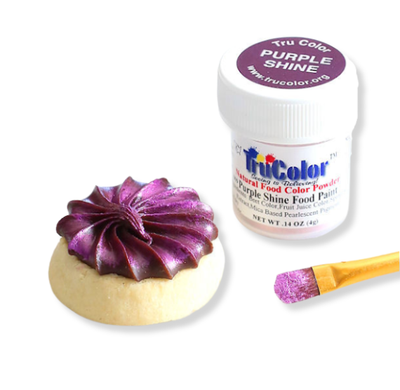 TruColor Purple Shine Food Paint Powder | www.sprinklebeesweet.com