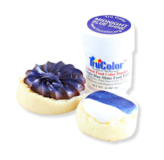 TruColor Midnight Blue Shine Food Paint Powder | www.sprinklebeesweet.com