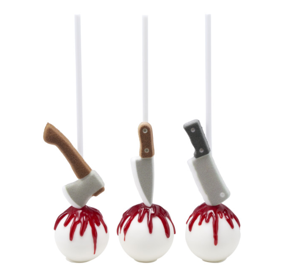 Halloween Sugar Toppers: Axe, Cleaver, Knife