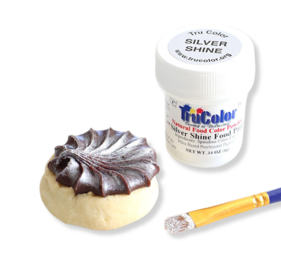 TruColor Silver Shine Food Paint Powder | www.sprinklebeesweet.com