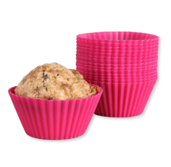 LeKue Silicone Cupcake Liners: Pink | www.sprinklebeesweet.com