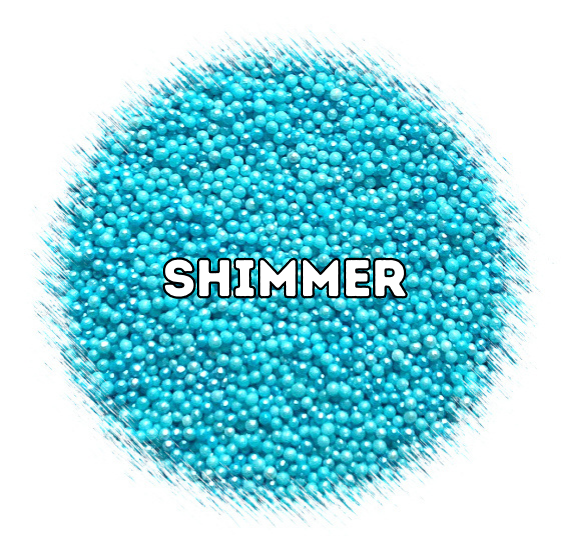 Shimmer Sky Blue Nonpareils | www.sprinklebeesweet.com