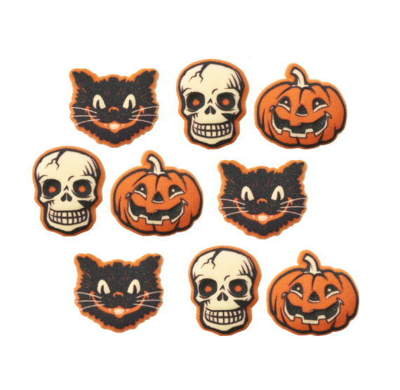 Vintage Halloween Sugar Toppers