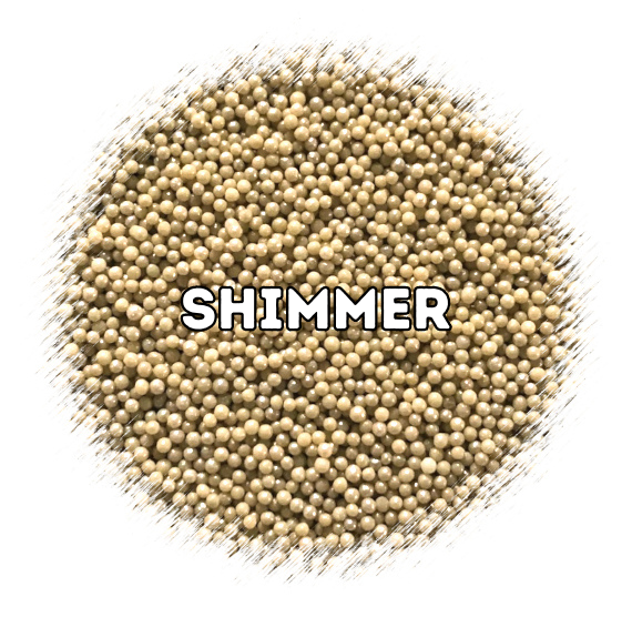 Shimmer Nonpareils: Khaki | www.sprinklebeesweet.com