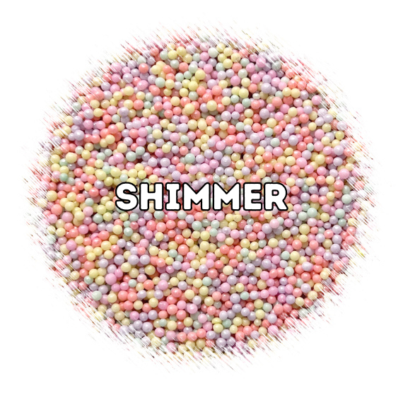 Shimmer Neon Pastel Rainbow Nonpareils Mix | www.sprinklebeesweet.com