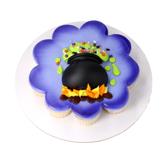 Cauldron Cake Toppers - Cupcake Holder Set of 2 or 6 | www.sprinklebeesweet.com