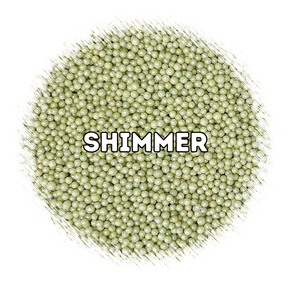 Shimmer Sage Green Nonpareils | www.sprinklebeesweet.com