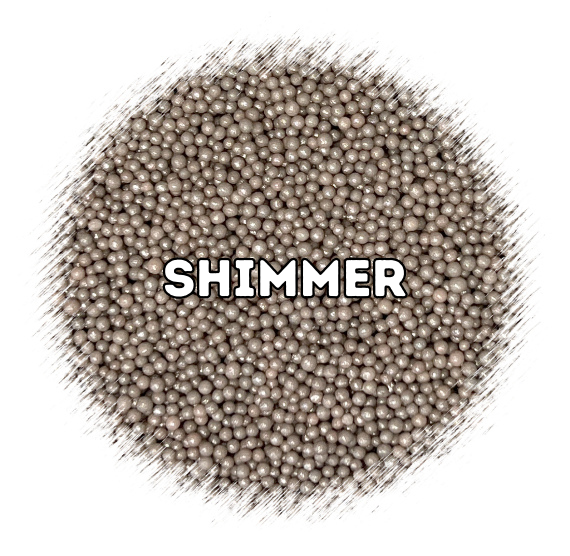 Shimmer Nonpareils: Pebble Gray | www.sprinklebeesweet.com