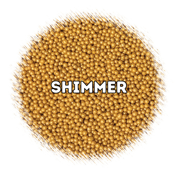 Bulk Nonpareils: Shimmer Classic Gold | www.sprinklebeesweet.com