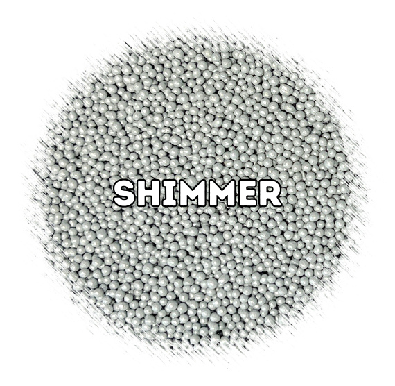 Bulk Nonpareils: Shimmer Light Silver | www.sprinklebeesweet.com