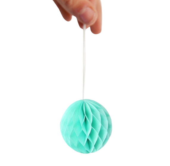 Mini Honeycomb Balls: Light Aqua | www.sprinklebeesweet.com