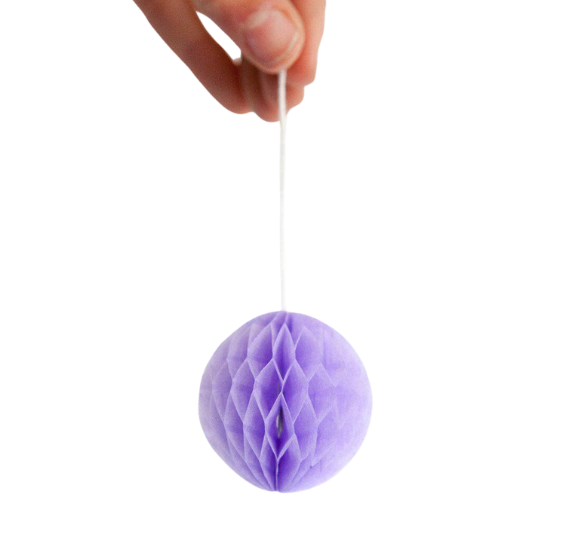 Mini Honeycomb Balls: Soft Purple | www.sprinklebeesweet.com