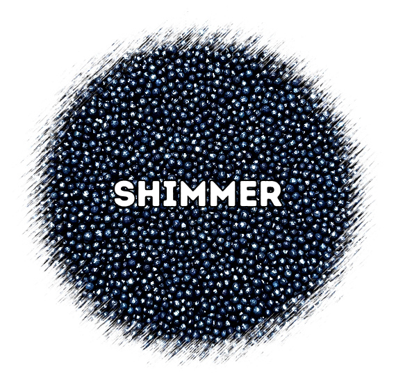 Bulk Nonpareils: Shimmer Dark Navy | www.sprinklebeesweet.com