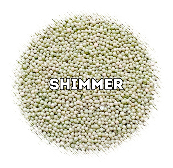 Shimmer Pale Fern Green Nonpareils | www.sprinklebeesweet.com