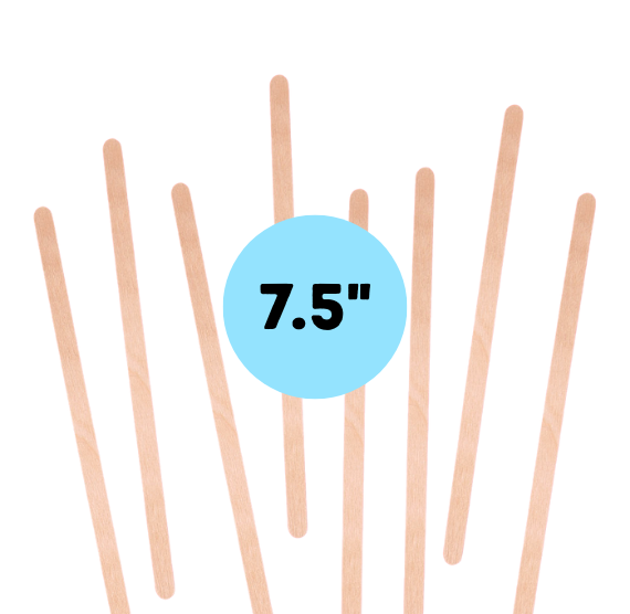 Wooden Coffee Stirrers: 5.5" or 7.5" Narrow Popsicle Sticks | www.sprinklebeesweet.com