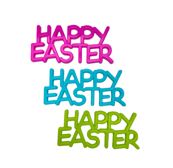 Happy Easter Cake Topper Plaques: 2 OPTIONS | www.sprinklebeesweet.com