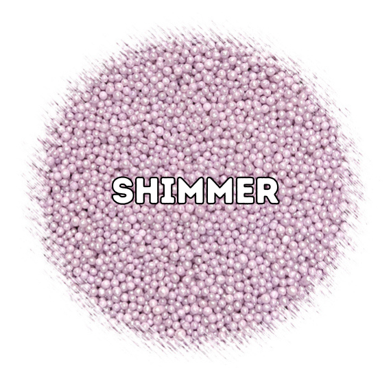 Bulk Nonpareils: Shimmer Pale Purple | www.sprinklebeesweet.com