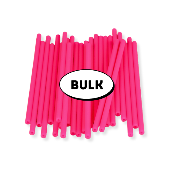 Bulk Hot Pink Lollipop Sticks: 4.5" | www.sprinklebeesweet.com