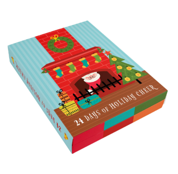 24 Day Advent Cookie Box with Trays | www.sprinklebeesweet.com