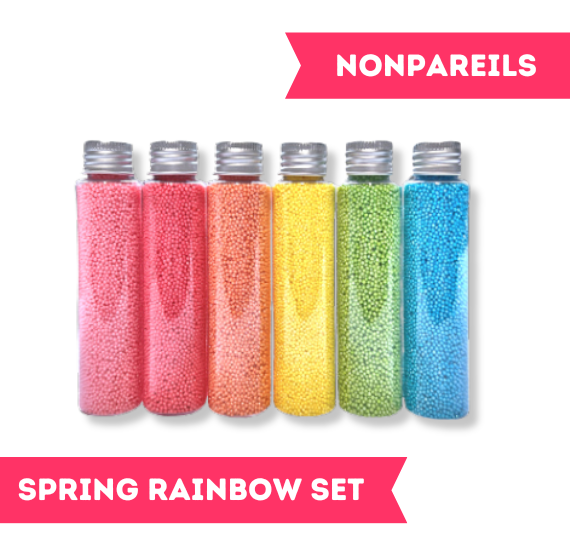 Sprinkle-It® Sprinkles Gift Set: Spring Rainbow NONPAREILS | www.sprinklebeesweet.com