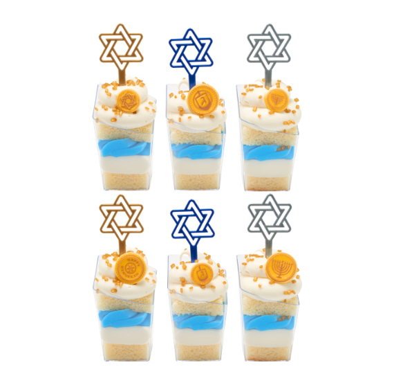 Hanukkah Gelt Sugar Toppers | www.sprinklebeesweet.com