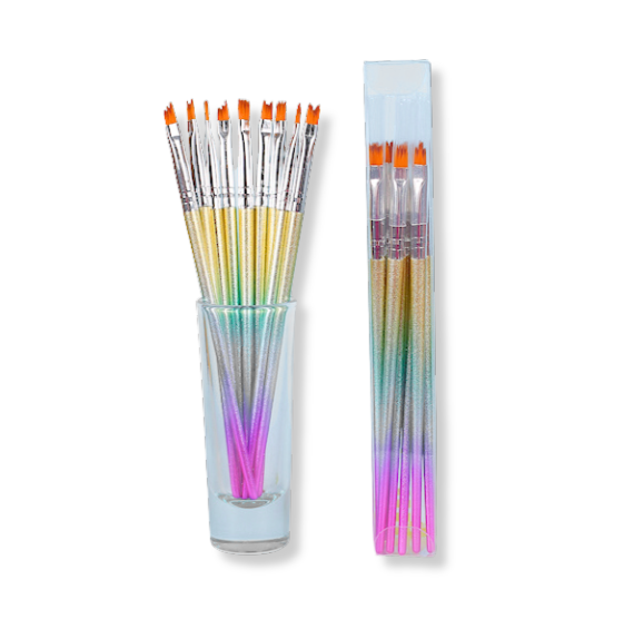 Unicorn Gradient Paint Brush Set | www.sprinklebeesweet.com