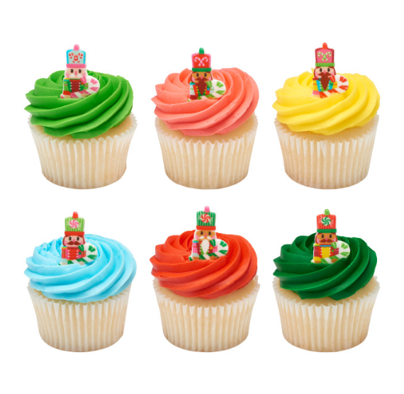 Christmas Edible Icing Decorations: Nutcracker - 36 Count | www.sprinklebeesweet.com