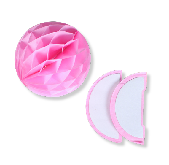 Light Pink Honeycomb Tissue Balls: 3" | www.sprinklebeesweet.com