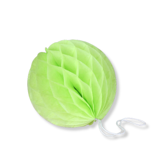 Lime Green Honeycomb Tissue Balls: 3" | www.sprinklebeesweet.com