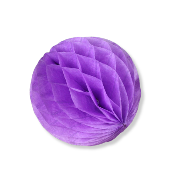 Grape Purple Honeycomb Tissue Balls: 3" | www.sprinklebeesweet.com