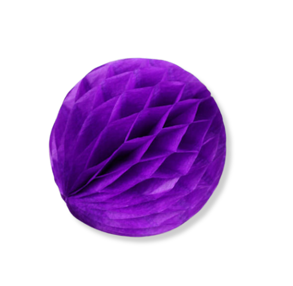 Dark Purple Honeycomb Tissue Balls: 3" | www.sprinklebeesweet.com