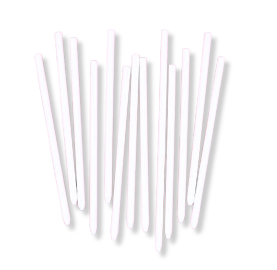 White Paper Candy Apple Sticks: 5.5" | www.sprinklebeesweet.com