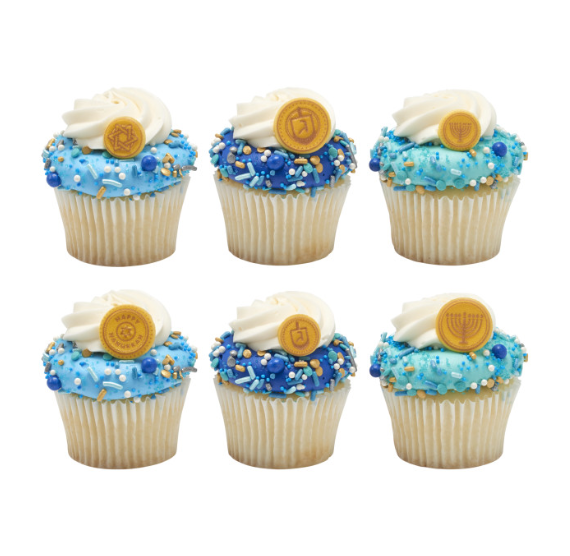 Hanukkah Gelt Sugar Toppers | www.sprinklebeesweet.com