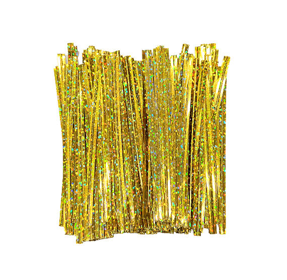 Sparkle Gold Twist Ties: 500 Count | www.sprinklebeesweet.com
