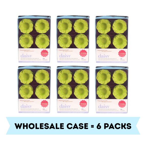 Daisy Flower Candy Cups: Lime Green - Single Box or WHOLESALE CASE