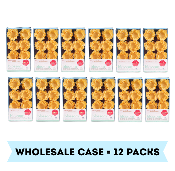 Blossom Flower Candy Cups: Soft Yellow - Single Box or WHOLESALE CASE | www.sprinklebeesweet.com