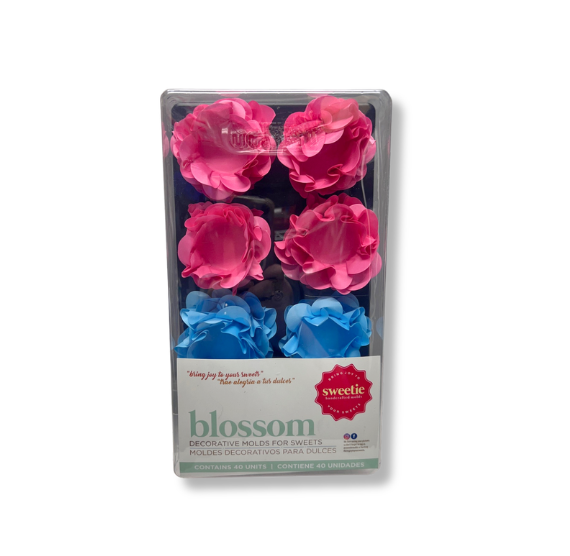 Blossom Flower Candy Cups: Blue & Pink - WHOLESALE CASE | www.sprinklebeesweet.com