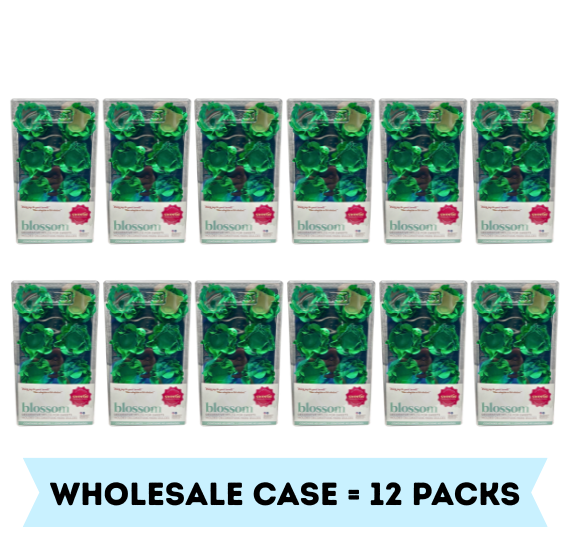 Blossom Flower Candy Cups: Green - WHOLESALE CASE | www.sprinklebeesweet.com