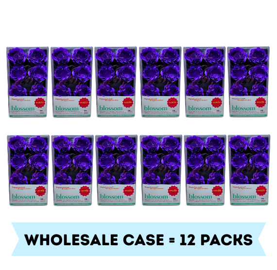 Blossom Flower Candy Cups: Royal Blue - WHOLESALE CASE | www.sprinklebeesweet.com