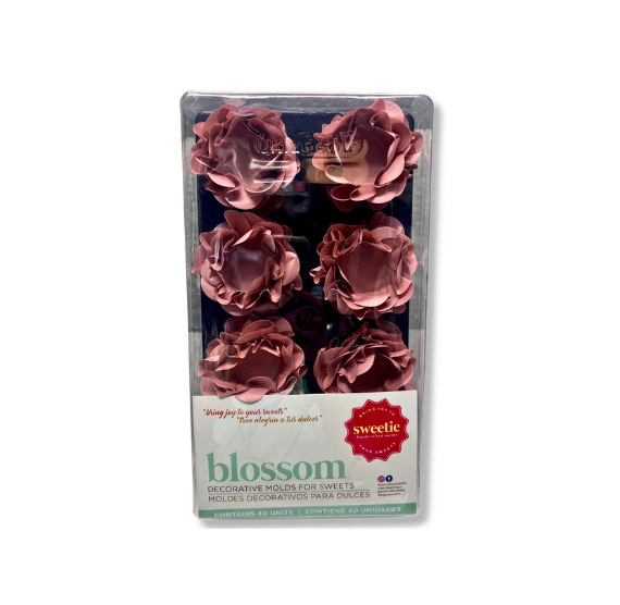 Blossom Flower Candy Cups: Dusty Rose Pink - WHOLESALE CASE | www.sprinklebeesweet.com