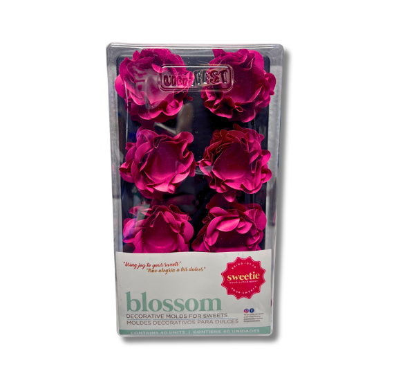 Blossom Flower Candy Cups in Pink - WHOLESALE CASE | www.sprinklebeesweet.com