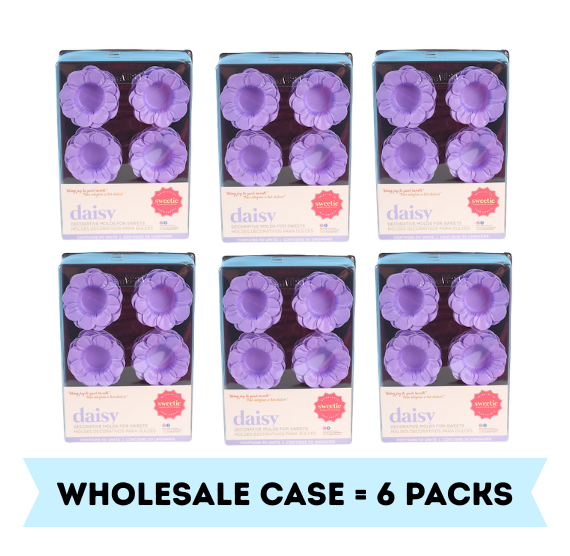 Daisy Flower Candy Cups: Light Purple - Single Box or WHOLESALE CASE | www.sprinklebeesweet.com