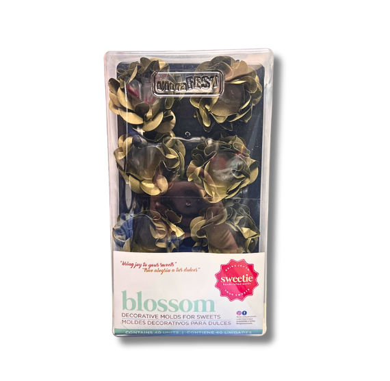 Blossom Flower Candy Cups: Antique Gold | www.sprinklebeesweet.com