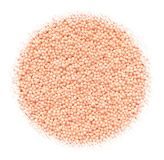 Shimmer Pastel Coral Nonpareils | www.sprinklebeesweet.com