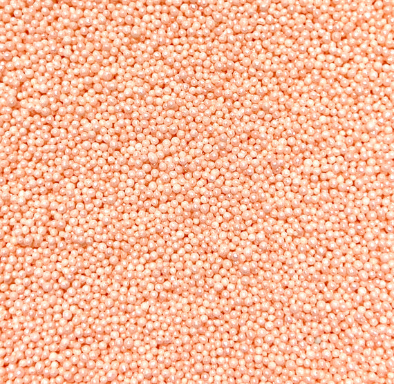 Shimmer Pastel Coral Nonpareils | www.sprinklebeesweet.com