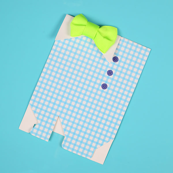 Baby Shower Favor Boxes: Boys Tie or Bow Tie | www.sprinklebeesweet.com